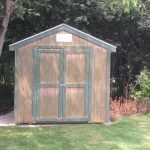 8x12 shed moved from Delafield to Tibbets WI